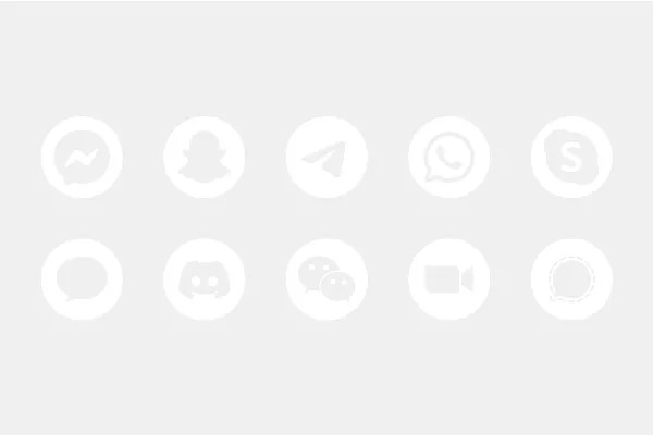 Icon bianco rotondo
