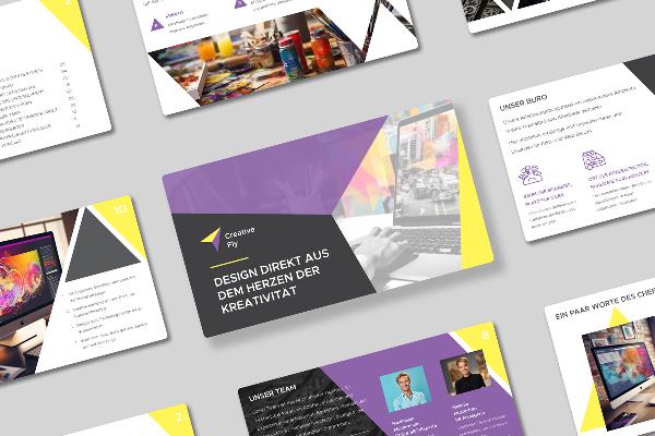 Modello di presentazione per agenzie, designer e copywriter