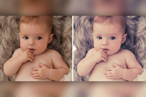 Photo preset for baby photos (Lightroom, Camera Raw): 02 | Cool Baby