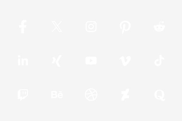 NEU- Social-Media-Icons: weiß