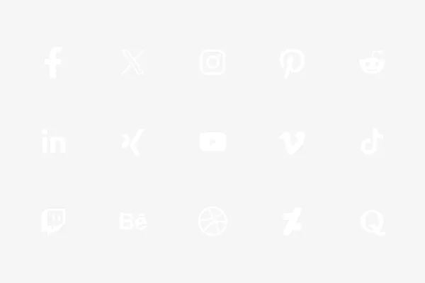NUOVO - Icone dei social media: bianco