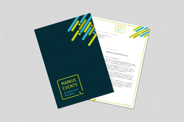 Letterhead template for event organizers & managers