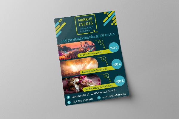 Anzeigen-Vorlage für Event-Veranstalter & -Manager