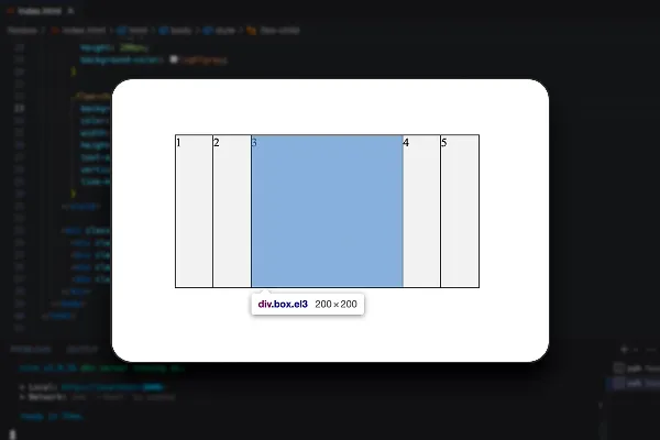 Flexbox-Layout : 3.3 | Kindelemente Platz verteilen Übung