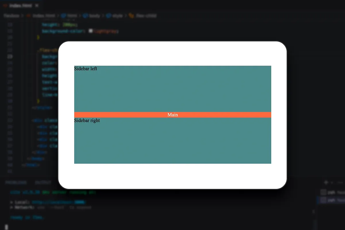 Flexbox-Layout: 3.4 | Konkrétní příklad responzivního designu
