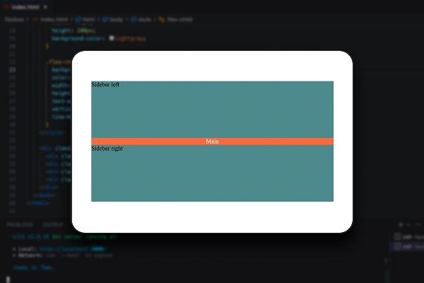 Flexboksoppsett : 3.4 | Konkret eksempel på responsivt design