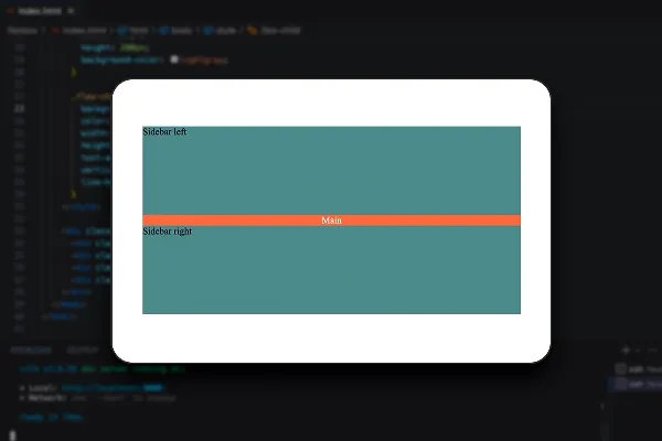 Flexbox-Layout: 3.4 | Konkrétní příklad responzivního designu