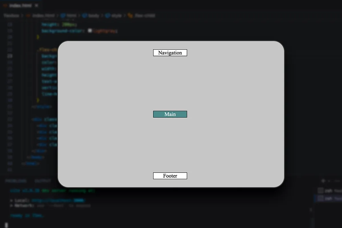 Flexbox-Layout: 3.8 | Zarovnání v hlavním směru