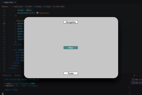 Flexbox-layout: 3.8 | Justering i hovedretningen