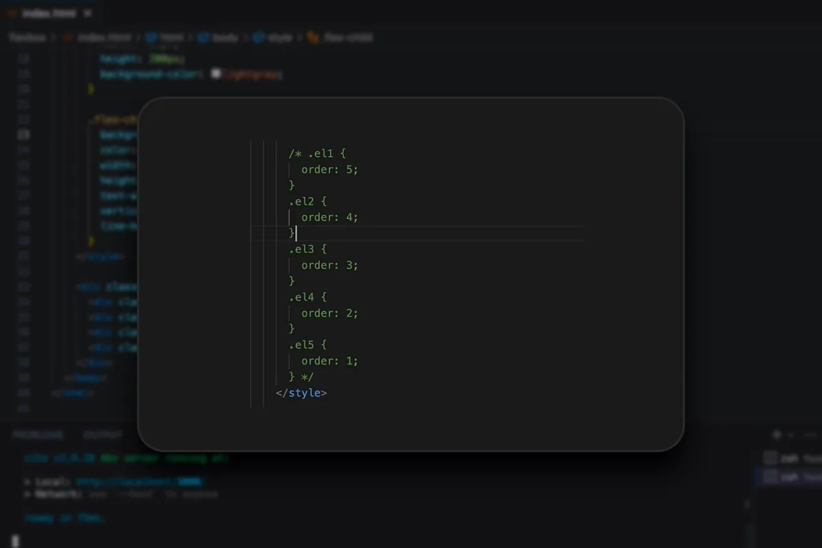 Rozložení Flexbox: 3.18 | Cvičení pořadí