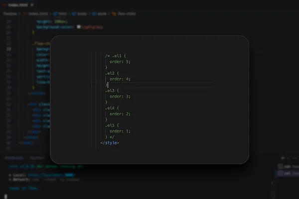 Rozložení Flexbox: 3.18 | Cvičení pořadí