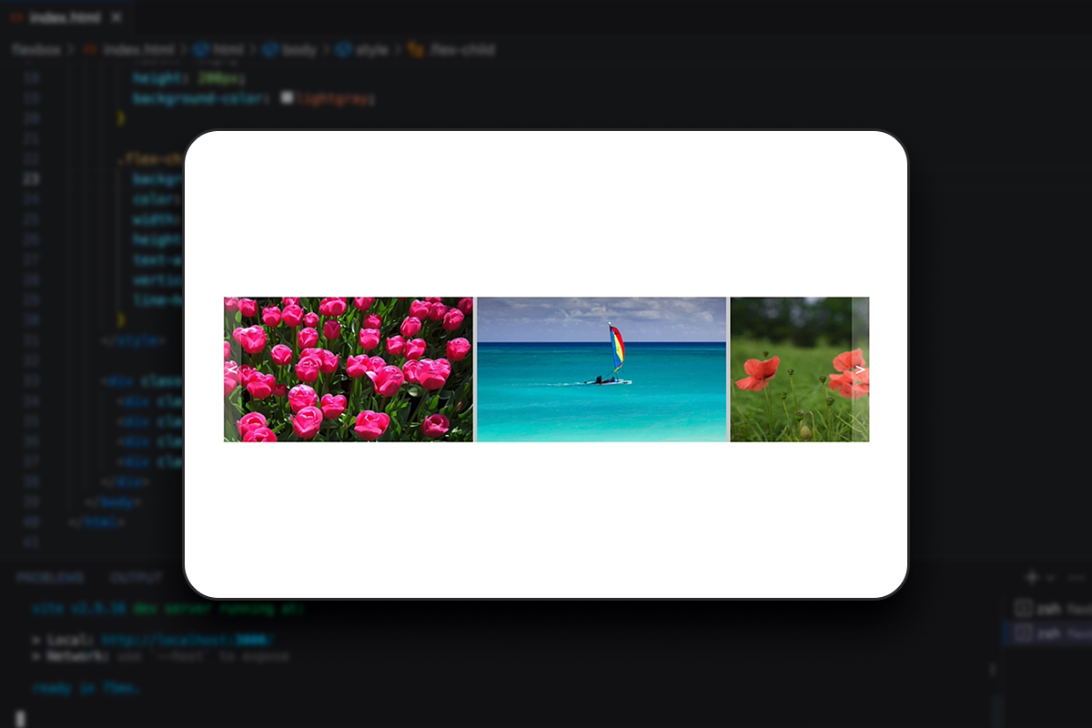 Flexboks-layout: 4.5 | Gallerilayout
