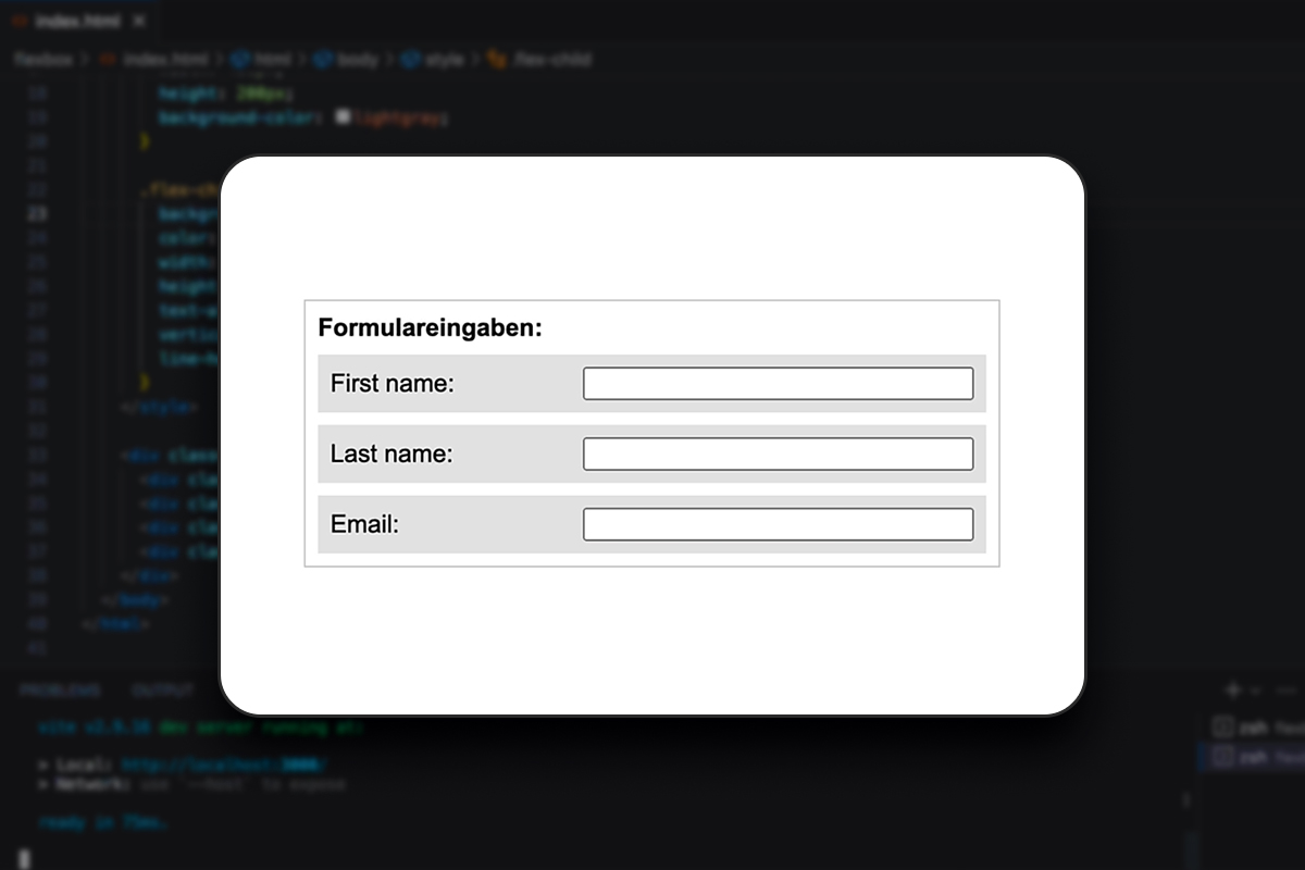 Flexbox-layout: 4.3 | skjemaoppføringer