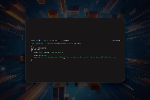 OpenAI API: 3.8 | Reset the chat