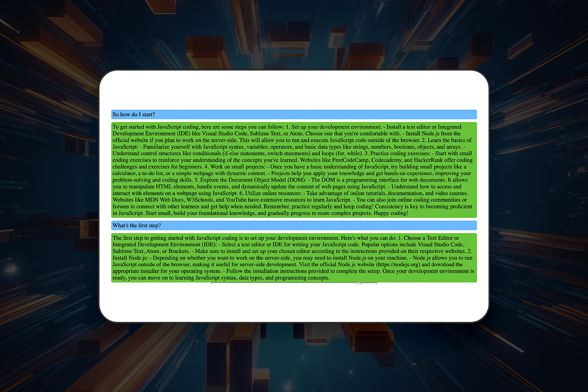 OpenAI-API: 3.11 | Riassunto: Prima app di chat