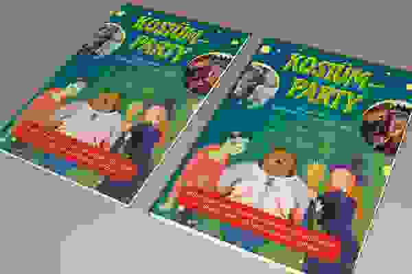 Plantilla de flyer para fiesta infantil, carnaval y fiesta de disfraces - Versión 1