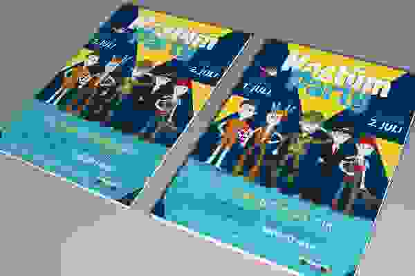Plantilla de volante para fiesta infantil, carnaval y fiesta de disfraces - Versión 3