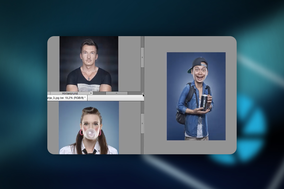 Photoshop Elements : 3.3 | Espace de travail - plusieurs motifs