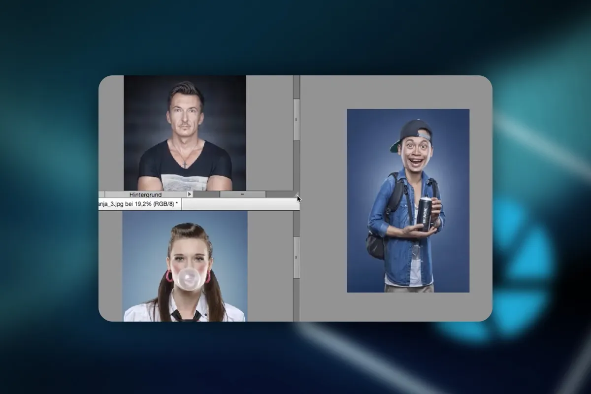 Photoshop Elements: 3.3 | Arbeitsfläche – mehrere Motive