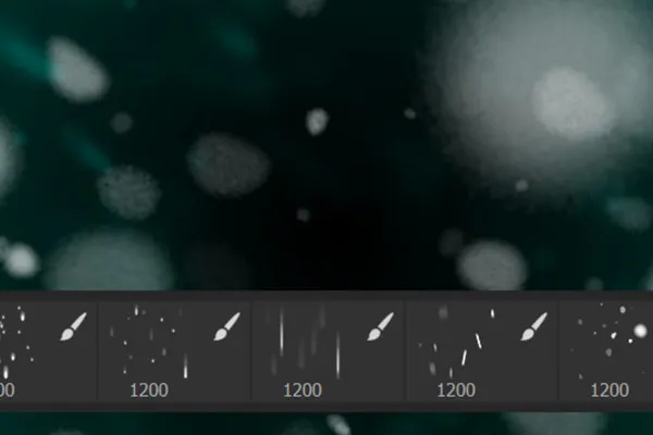 Photoshop-Pinsel für Schneeflocken – Version 2