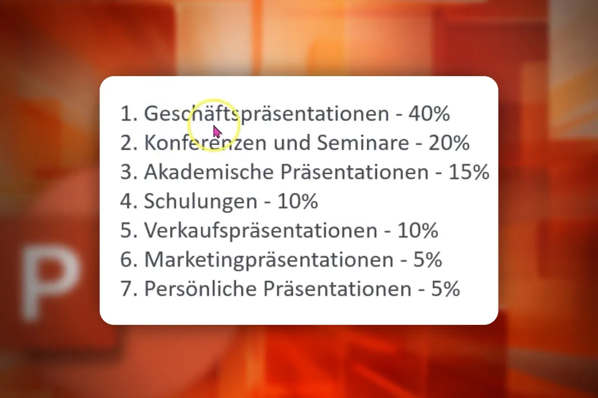 PowerPoint-Kurs: 2.2 | Einleitung – Redeangst und Pareto