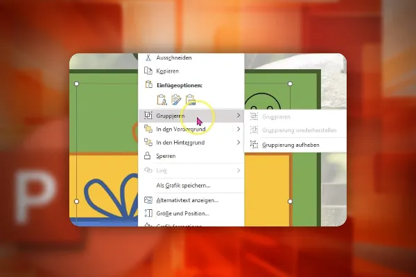 PowerPoint-Kurs: 3.7 | Gruppieren als effizienzsteigerndes Tool verwenden