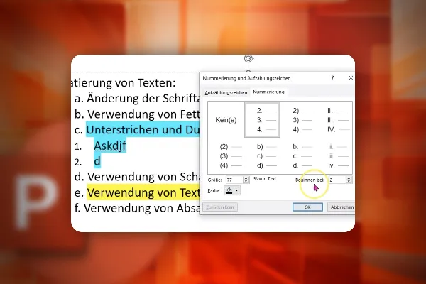 PowerPoint-Kurs: 5.2 | Texte formatieren – alle Varianten