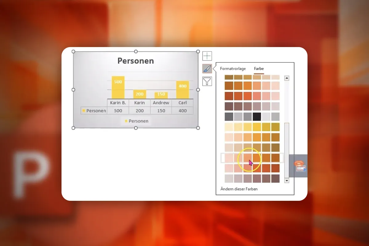 PowerPoint-Kurs: 9.2 | Du hast die Formatierung deiner Diagramme voll im Griff!