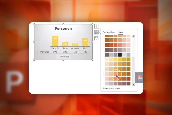 PowerPoint-Kurs: 9.2 | Du hast die Formatierung deiner Diagramme voll im Griff!