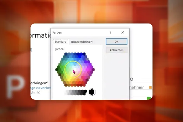 Curs de PowerPoint: 9,5 | Diagrame: să nu cădeți în capcana culorilor - culorile sub control total.
