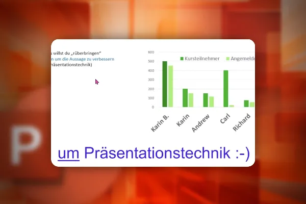 PowerPoint-Kurs: 9.6 | Die Botschaft deiner Daten mithilfe von Diagrammen optimieren