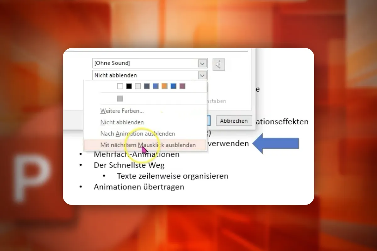 PowerPoint-Kurs: 12.5 | Die wertvollsten Effektoptionen