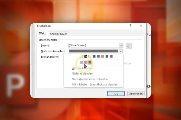 PowerPoint-Kurs: 12.6 | Mehrfachanimationen und der effizienteste Weg deinem Publikum Text zu servieren