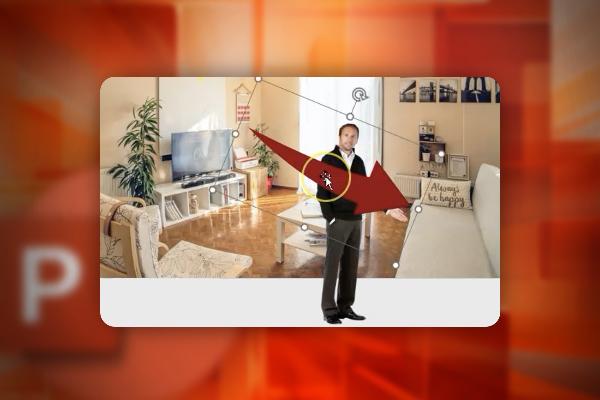 PowerPoint course: 13.6 | Morphing - Example "in the living room"