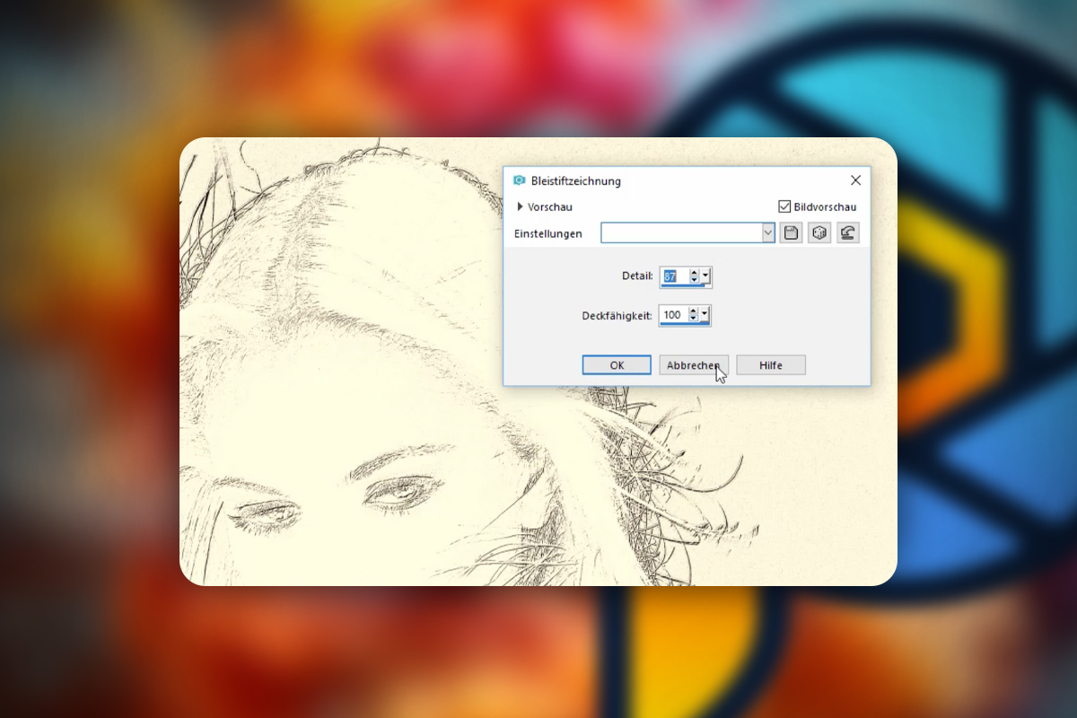 Corel PaintShop Pro - Edición y composición de fotos: 4.6 | Efecto de dibujo