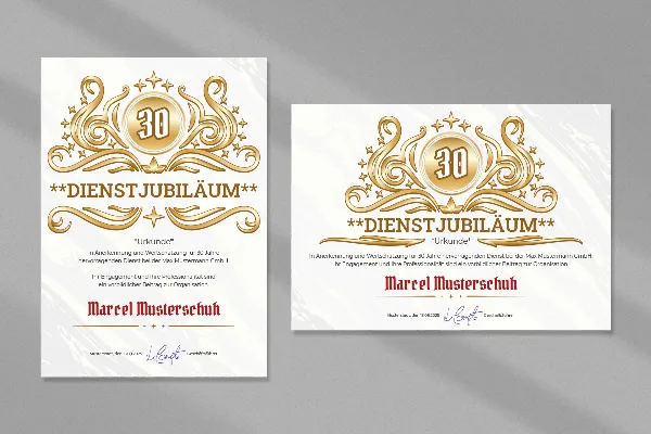 Certificaatsjabloon in het ontwerp "Feestsieraad