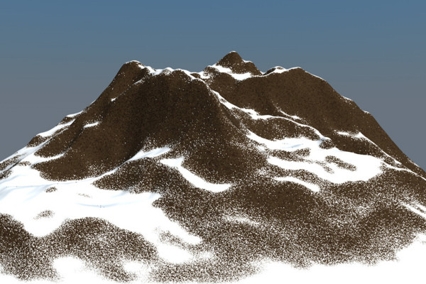 Nyhet i Release 13 - Snö i bergen med terrängmask-Shader