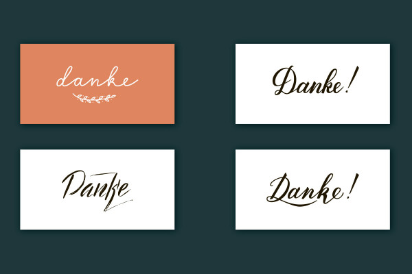 Lettering anniversaire : 03 | "Merci