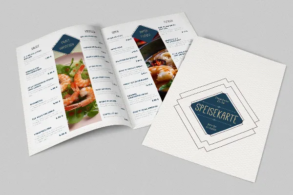 Chinese cuisine menu template - A4 portrait format