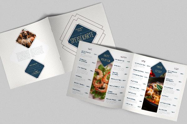 Modello di menu cinese - quadrato