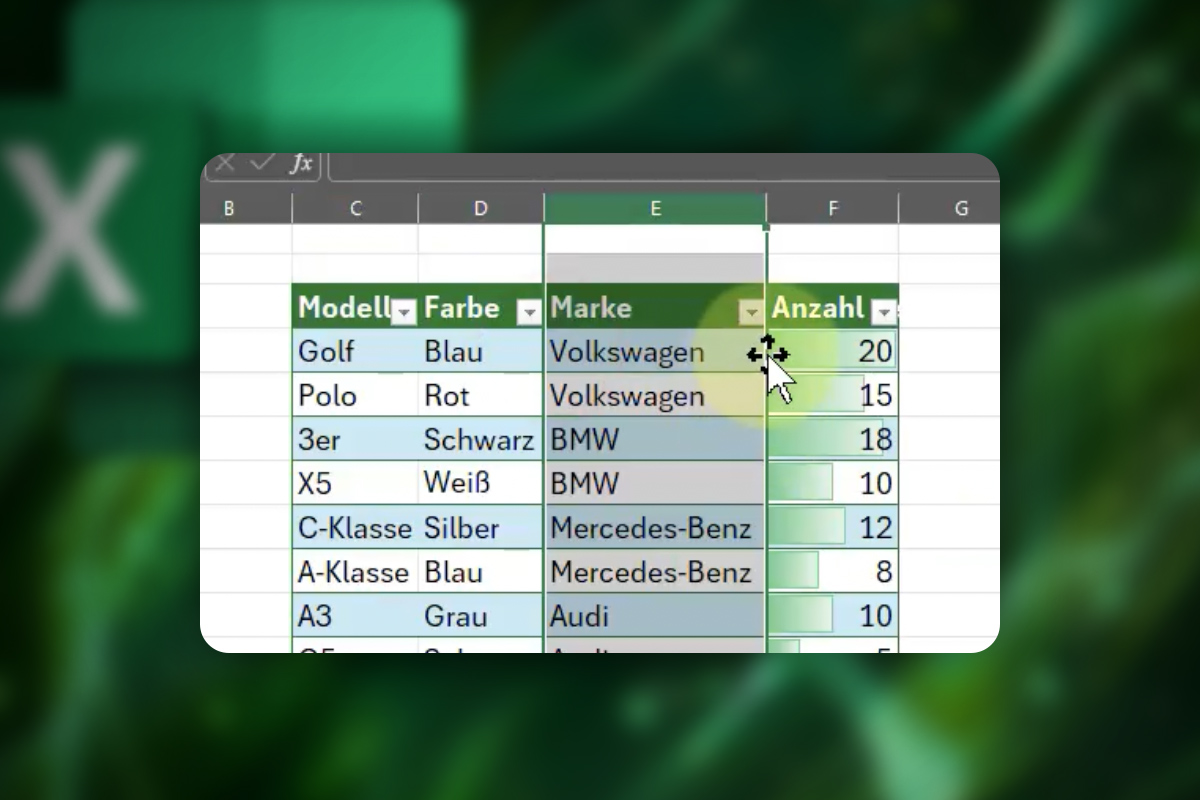 Excel-Tipps: 01 | Spalten und Zeilen clever verschieben