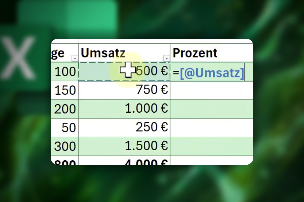 Excel-Tipps: 02 | Prozentangabe mit einem Klick per Schnellanalyse
