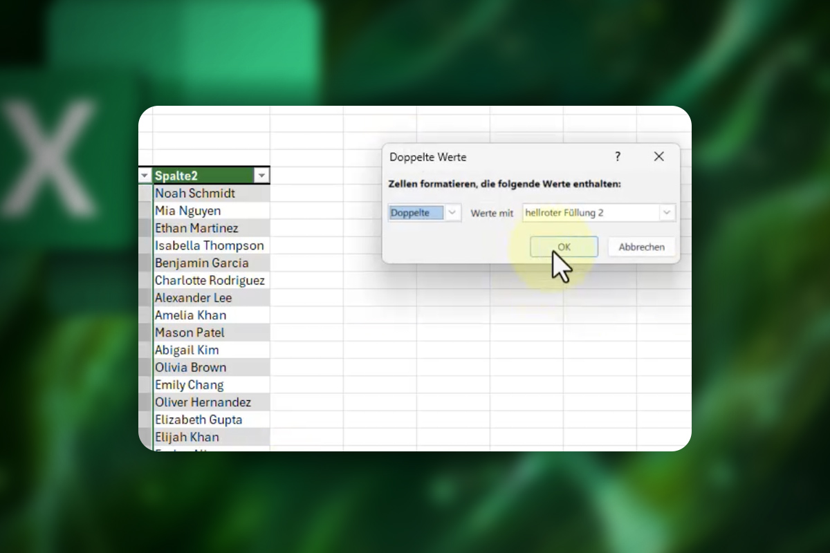 Excel-Tipps: 08 | Doppelte Werte schnell ausfindig machen und hervorheben