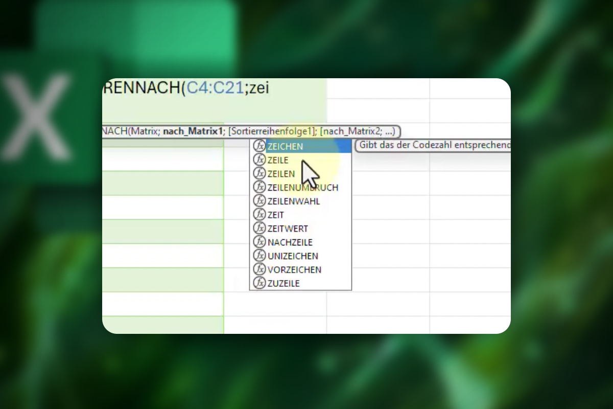 Excel-Tipps: 22 | Daten komplett umgekehrt sortiert ausgeben
