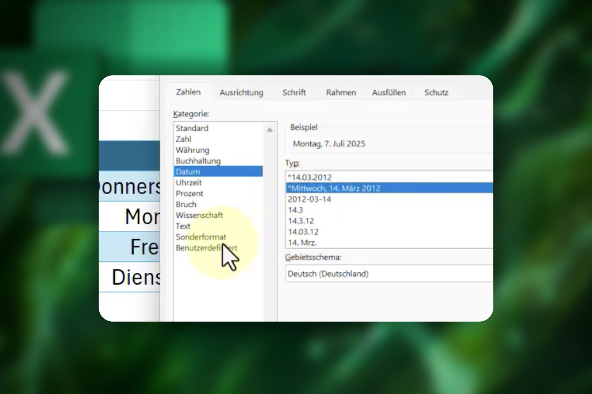 Excel-Tipps: 26 | Datum als Wort ausschreiben