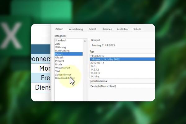 Excel-Tipps: 26 | Datum als Wort ausschreiben