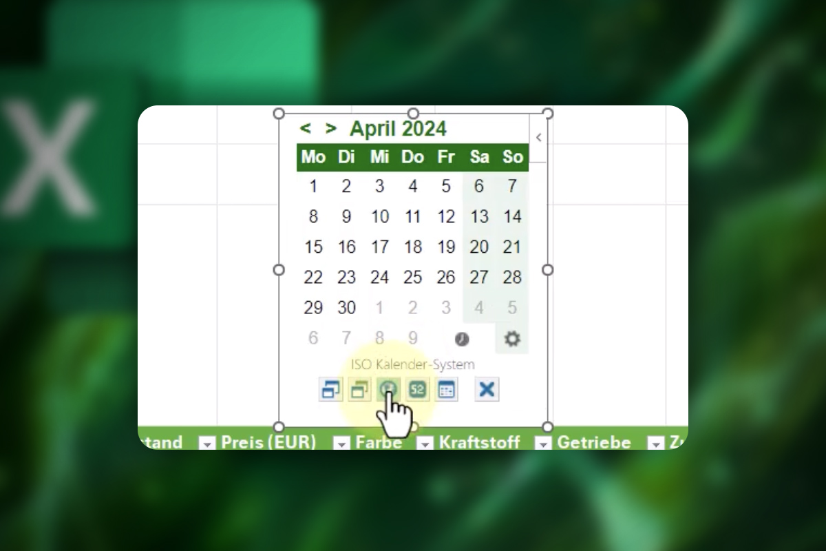 Excel-Tipps: 30 | Kalender für die Datumseingabe benutzen