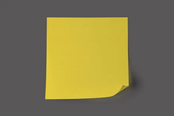 Post-its und Klebezettel: fotorealistische Vorlagen – Version 02