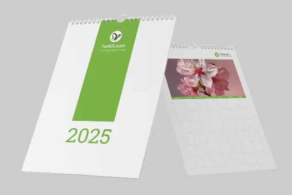 2025년을 위한 맞춤 비즈니스 달력: 벽걸이 달력