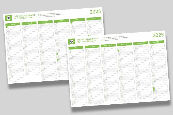 2025 için kişiselleştirilmiş iş takvimi: Yarıyıl takvimi